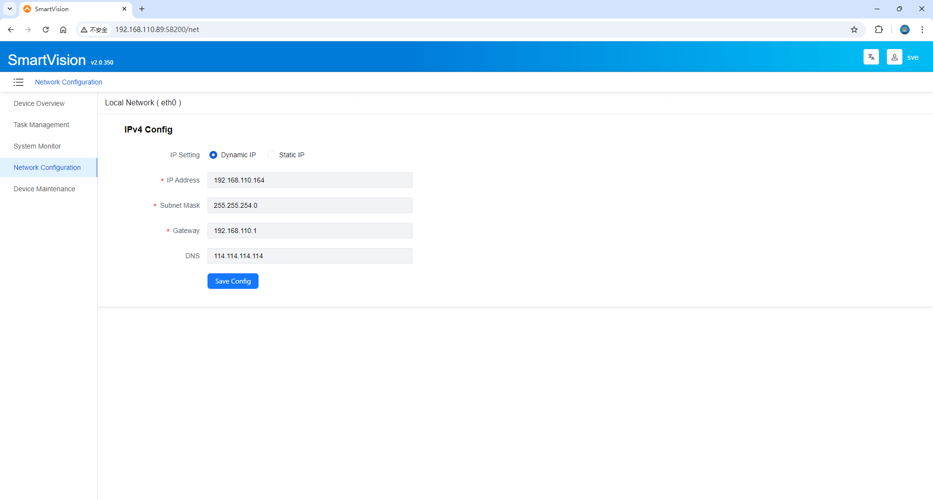 network configure